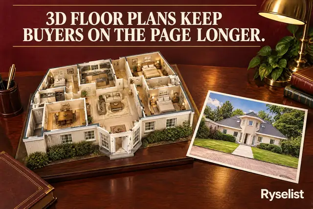 Cover poster: 3D floor plans: why buyers spend longer on the page