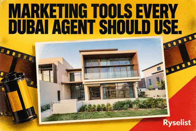 Cover poster: Real estate marketing tools every Dubai agent should use in 2026