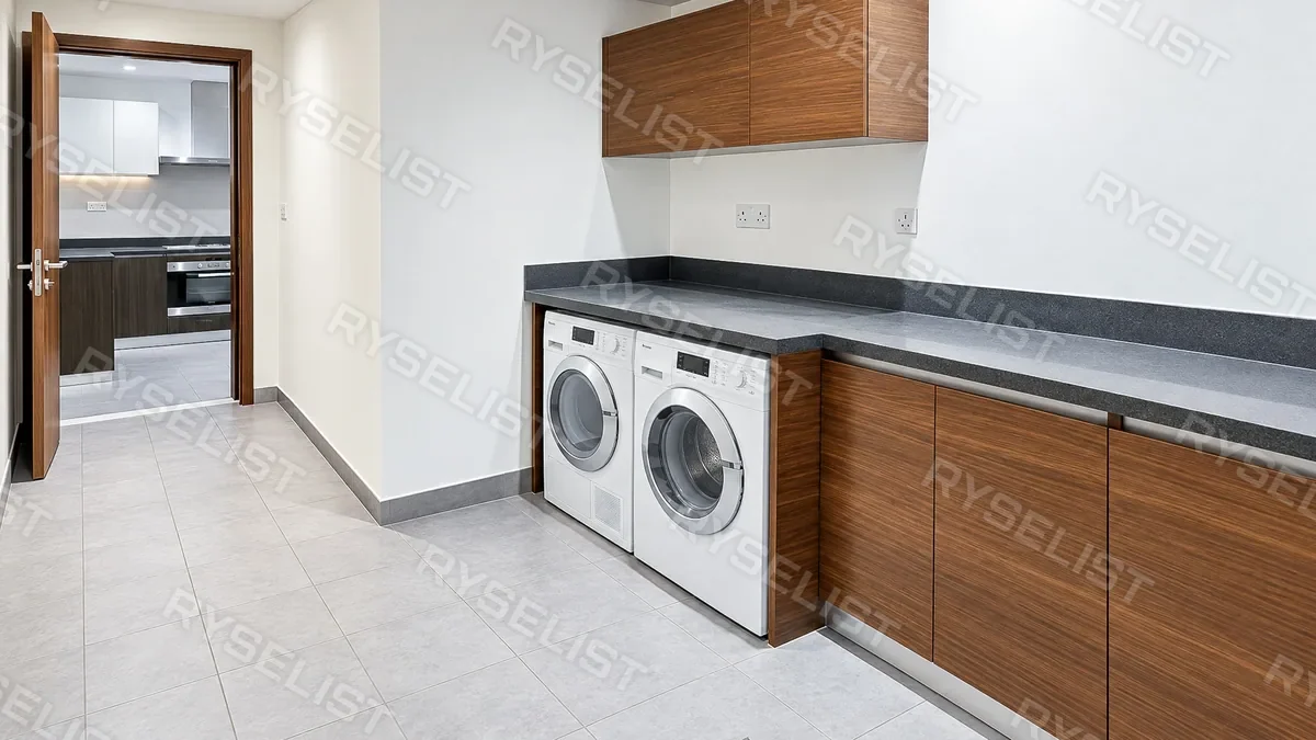 The utility room, the finished listing photo