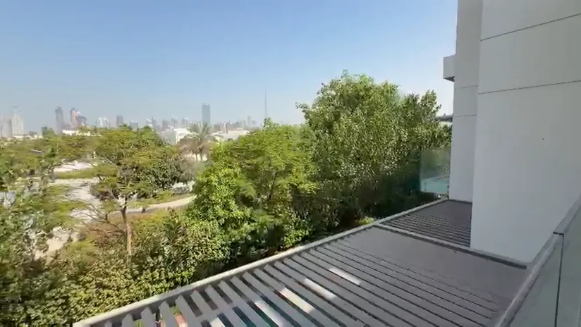The balcony, a frame from Krisztiana’s phone video